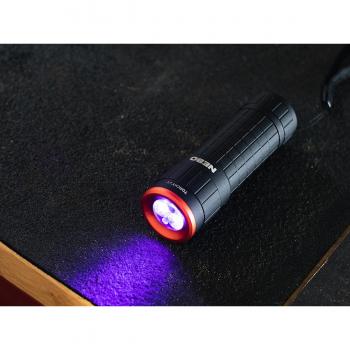 Linterna Nebo Torchy UV - Luz Ultravioleta, resistente al agua, con múltiples modos de iluminación, cuerpo de aluminio duradero y diseño compacto