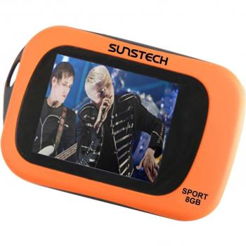Sunstech Sport - Reproductor MP4, 8 GB,pantalla TFT, 1,8 pulgadas, color naranja