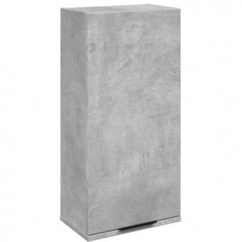 Armario de baño de pared gris hormigón 32x20x67 cm