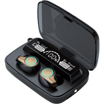 Auriculares TWS Bluetooth 5.1 Estéreo 9D Deportivos Impermeables con Micrófono y Cargador de 3500mAh