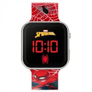 Reloj Digital LED Infantil Spiderman Accutime - Reloj digital, diseño de Spiderman, pantalla LED, resistente al agua, correa ajustable para niños. Soporte Universal para Tablet de Coche Caolator - Soporte