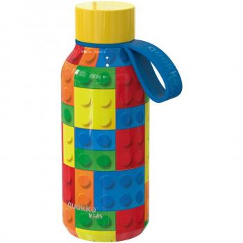 Quokka Botella Térmica de Acero Inoxidable 330ml Kids Bricks Multicolor