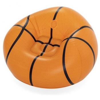 Sillón Hinchable Pelota de Baloncesto Bestway 114x112x66 cm Naranja