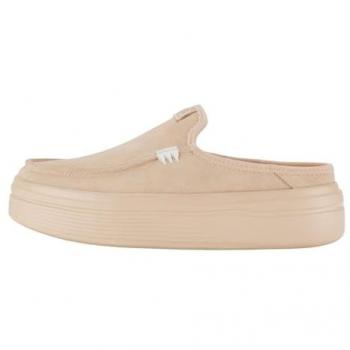 Zuecos de Mujer Hey Dude Austin Lift Clásicos Blush con Plataforma de Ante