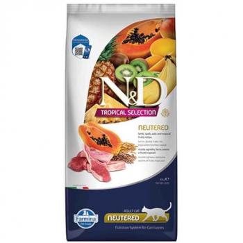 Farmina N&D Tropical Selection Neutered Pienso De Cordero Para Gatos 10Kg
