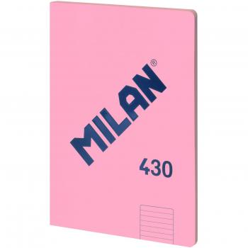 Milan libreta grapada A4 48h raya - color rosa