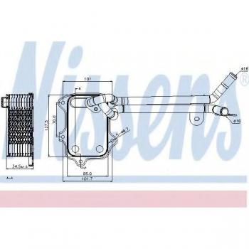 Enfriador de aceite NISSENS 90679