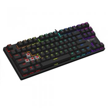 Teclado Mecánico Gaming Savio Tempest X2 RGB Outemu Rojo QWERTY Negro