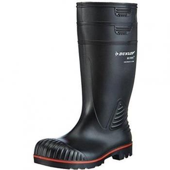 Dunlop A442031 S5 ACIF. KNIE ZWART#48 - Botas de agua unisex, color schwarz, talla 45