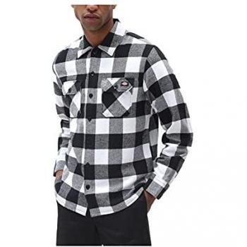 Dickies Unisex Long Sleeve New Sacramento Shirt - Black Regular Fit Size L