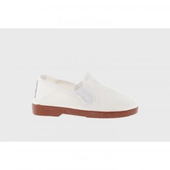 Victoria Unisex Canvas Slippers with Elastic Sides and Caramel Sole