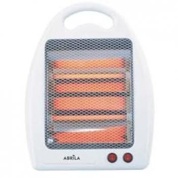 Estufa Eléctrica de Cuarzo Igneo 800W Blanca, 2 Potencias, 2 Elementos, Portátil con Asa Antivuelco (39,5x30x14,5 cm)