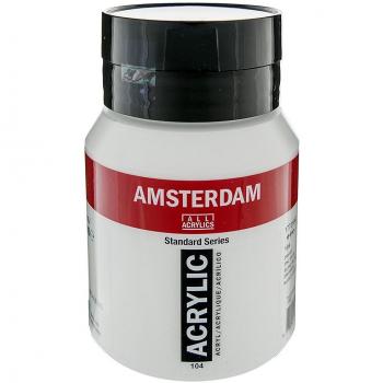 Pintura Acrílica Amsterdam Estándar 500ml - Blanco de Zinc 104