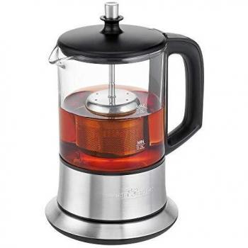 Hervidor y tetera eléctrica 2 en 1 ProfiCook PC-TK 1165, acero inoxidable, capacidad de 0.5L, con control de temperatura y función de mantenimiento del calor
