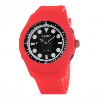 Reloj Unisex Watx COWA3798-RWA5700, 49mm, diseño moderno, resistente al agua, correa de silicona, esfera analógica