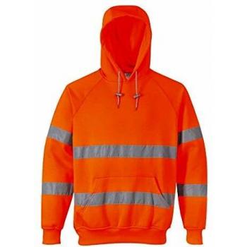 Sudadera con Capucha de Alta Visibilidad Clase 3 Portwest B304 Naranja XXL