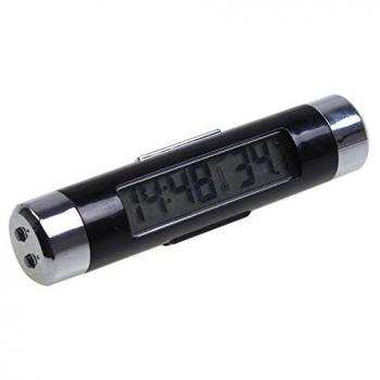Tenflyer Alta calidad 2 en 1 termÃ³metro del coche luminoso reloj del coche transparente digital