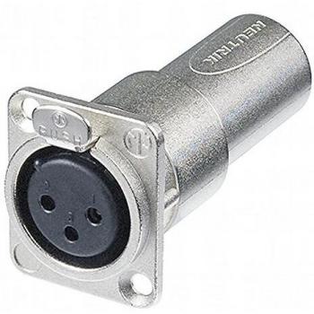 Neutrik NA3FDM adaptador de cable XLR Plata - Adaptador para cable