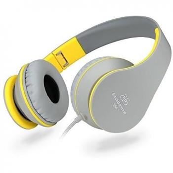 Sound Intone I68 - Auriculares de gran rendimiento  con conexión de 3,5mm, ligeros para niños y adultos, con control de volumen y microfono en dispositivo, compatible con Android/Apple/Samsung/MP3/PCs