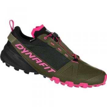 Zapatillas de Senderismo Dynafit Traverse GORE-TEX Mujer, Verde Caqui/Rosa, Talla 38