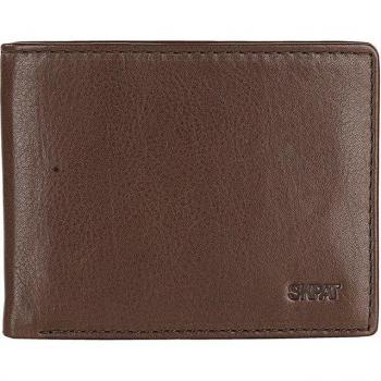 Cartera de hombre Dundee de piel con bloqueo RFID en color marrón