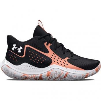Zapatillas de baloncesto Under Armour Jet '23 negro, características: diseño deportivo, suela de goma para tracción, parte superior de malla transpirable, amortiguación UA Charged Cushioning, ajuste ceñido y soporte