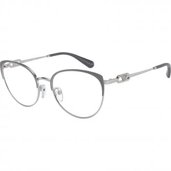 Emporio Armani EA1150 Cat Eye Women's Eyeglasses Silver Color 3370 Size 51 (Frame Only) - Blue Light Block Available