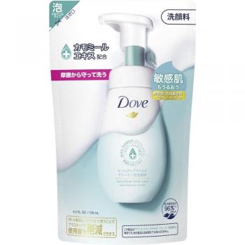 Dove Sensitive Mild Creamy Foam Face Wash 125ml