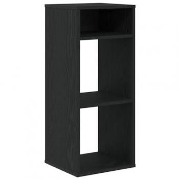 Estantería de madera compuesta negra 34x31x80 cm