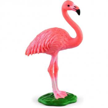 Schleich Figura de Flamenco, Colección Wild Life, Modelo Detallado y Pintado a Mano, Juguete Educativo para Niños de 3 Años en Adelante