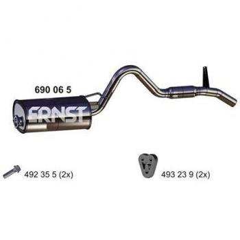 Silenciador trasero ERNST 690065 para Mitsubishi L200 III Pick-up