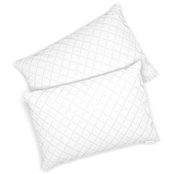 Almohada Vitalispa, Blanco, 50 x 75 cm, Lote de 2, Apta para Alérgicos, Funda de Microfibra