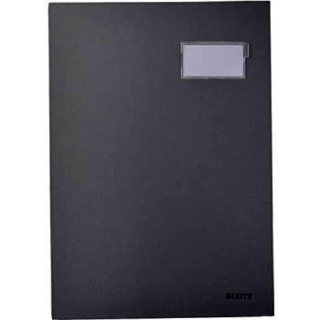 Carpeta para firmas LEITZ, cubierta de PP, 20 compartimentos, gris, DIN A4