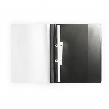Carpeta Duradera DURAPLUS de Luxe, A4, Negra, 25 Unidades, Con Cubierta Transparente y Folio Extra Fuerte