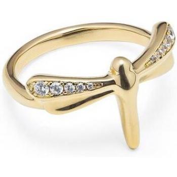 UNO de 50 Dragonfly Topaz Ring - 18k Gold Plated Women's Jewelry