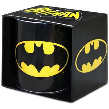DC Comics - Super-héros - GC - Batman - Logo - Taza XXL - Gigante - de Porcelana - negro - Diseño original con licencia - LOGOSHIRT