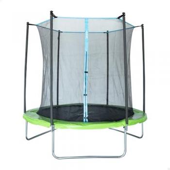Cama Elástica Infantil de 244 cm con Red de Seguridad y Borde Acolchado, Soporta hasta 50 kg, para Niños +6 Años