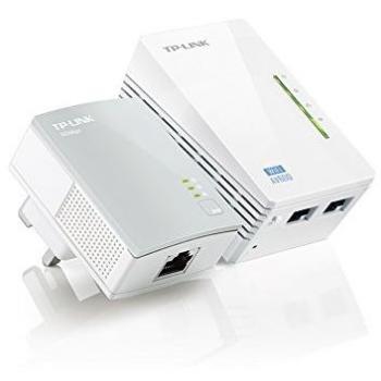 TP-Link AV600 2-Port Powerline Wi-Fi Extender/Booster, Broadband/Wi-Fi Clone, No Configuration Required, 300 Mbps Ethernet LAN - TL-WPA4220KIT