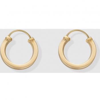 Pendientes de aro en oro con diseño elegante y moderno