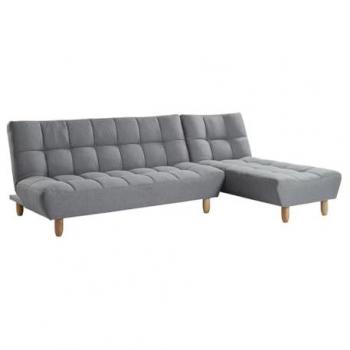 Sofá modulable convertible de tela Esteban - Gris