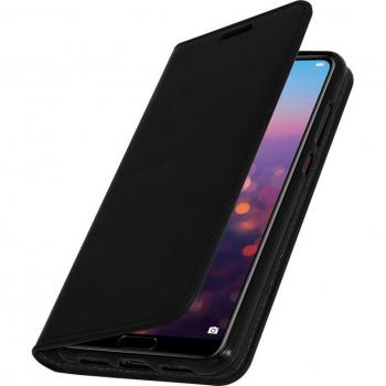 Funda Cartera Cuero Negro para Huawei P20 Pro