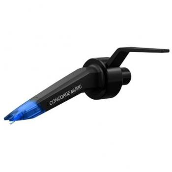 Ortofon Concorde Music Blue Moving Magnet Cartridge with Naked Elliptical Diamond for Easy Installation and Spatial Sound Reproduction