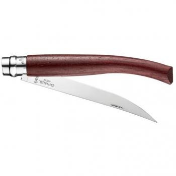 Opinel No.12 Slim Padauk Folding Knife - Engravable Mirror Blade