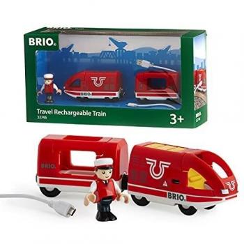 BRIO- Travel Rechargeable Train Juego Primera Edad, Multicolor