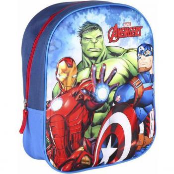 Mochila Escolar 3D de Los Vengadores Avengers Marvel con Diseño Tridimensional de 31cm - Cerdá
