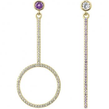 Pendientes asimétricos Fuji by Earcandy Jewelry