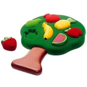 Puzzle 3D Frutas Rubbabu - Caucho Natural 100% Ecológico y Biodegradable - Para Niños de 1 a 5 Años