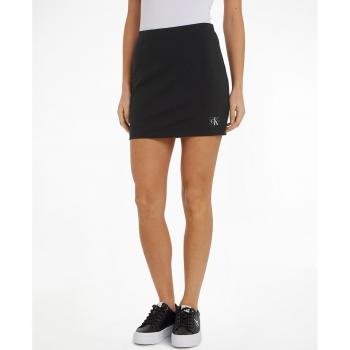 Calvin Klein Milano Mini Skirt for Women - Elegant Black Slim Fit, Size S