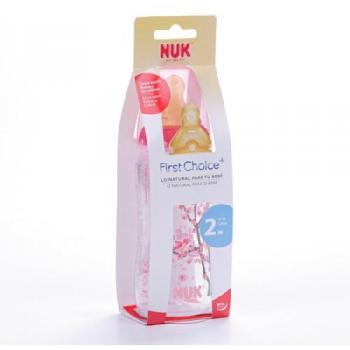 Nuk Wide Mouth Latex Baby Bottle 300ml for 6+ Months
