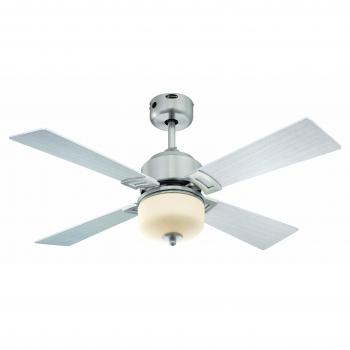 Westinghouse Lighting Athena Ventilador de Techo Integrado, 17 W, Níquel Antiguo